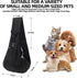 Reversible Dog Carrier Sling, Puppy Purse with Storage Pocket, Hands-Free Carrier for Small Dogs and Cats, Travel