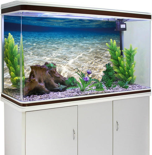 AWERT 24x12 inches Ocean Floor Aquarium Background, Underwater Fish Tank Background, Undersea Theme