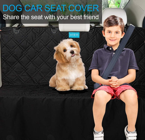 Duke & Dixie Hammock Backseat Protector Waterproof Scratchproof for Dogs Durable Against Dirt & Pet Fur Nonslip
