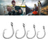 PASNMKvn 5Pcs Stainless Steel Circles Hook Big Game Fishing Hook Saltwaters Tunas Fishing Hook for Catfishes Bass Tunas