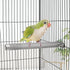 Hypeety Bird Parrot Perch Rod Stand for Conure Cockatiel Parakeet Cage Accessories, Stainless Steel, 11.79 x 0.98 inch