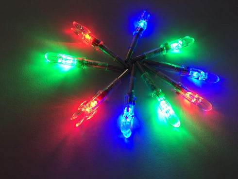 Led Lighted Arrow Nocks for ID 4.2mm/165 for Victory Easton G-Uni Shafts, Pack of 6