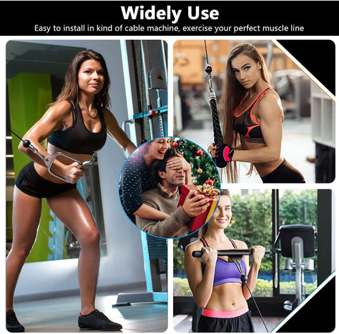 Taeku Fitness Pulley Cable Heavy Duty 6mm Steel Wire Rope Replacement for Home Gym Weight Lift