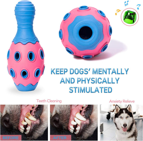 Tough Dog Chew Toys for Aggressive Chewers, Interactive Puzzle Toy, Anxiety Relief Teething Toy