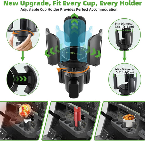 AIPSET 1lb Firmly Golf Cart Propane Heater Holder, Cup Holder, for Tank & Water Bottle, Adjustable for All Drinks