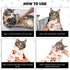 27.6"Cat (6-10 lbs) Grooming Wrap, Self Adhesive Cat Wrap for Cutting Nail, Anti-Escape Calming Cat Swaddle Wrap