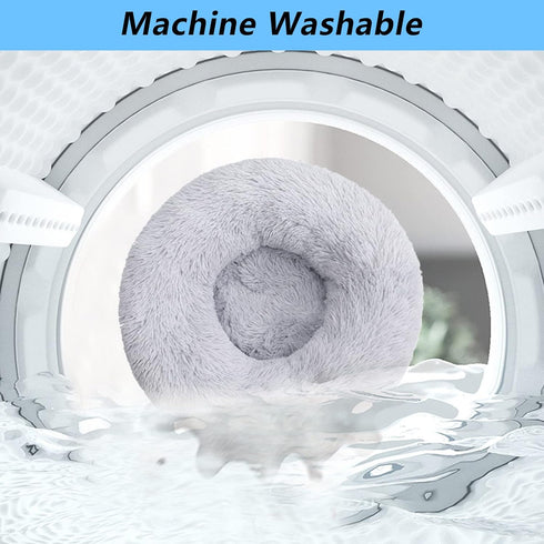 Calming Dog Bed Cat Bed, Machine Washable High Bolster, Available in Multiple Sizes S-XXL