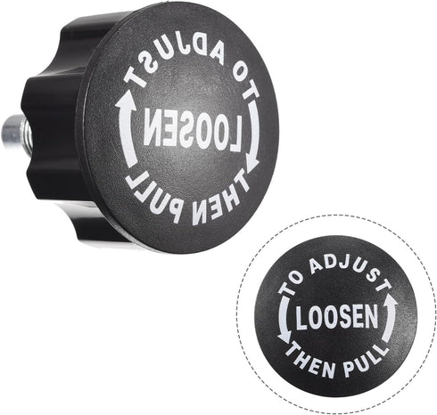 uxcell M18 Pull Pin Spring Knob Replacement Parts, Black 5Pcs for Fitness Exercise Bike