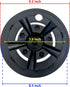 NOKINS Golf Cart SS Wheel Covers Hub Caps, Set of 4 for Most 8 Inch Golf Carts