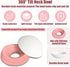 French Bulldog Food Bowl, Slanted Tilted Pug Feeder for Small Dogs, Puppies, Cats (Pink, 2 Cup)