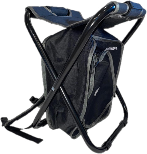 Generic 2 1 in Pickleball Bag and Foldable Chair, Adjustable Bag with Foldable Chair, Paddle Pocket, Compartment