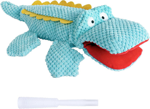 SCHITEC Squeaky Dog Toys, Crinkle Plush Water Bottle Toy, Interactive Chew Toy for Small Medium Large Dogs
