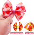 24Pcs/12 4" Summer Pairs Big Dog Hair Bows Fruit for Large Breed Dogs Elastic Hair Bowknot Topknot Girl Female Puppy