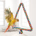 Hypeety Birds Rope Triangle Perch - Adjustable Parrot Cage Stand Chewing Swing Toy Ropes for Small Medium Parrots