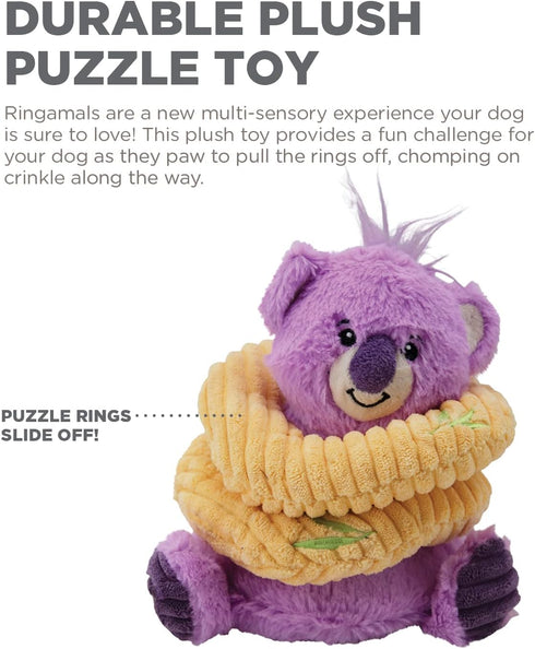 Outward Hound Ringamals Koala Interactive Plush Dog Toy Puzzle