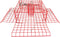 Massachusetts Folding Bridge Blue Crab Trap, Heavy-Duty Metal Wire Mesh Drop-Net, Collapsible
