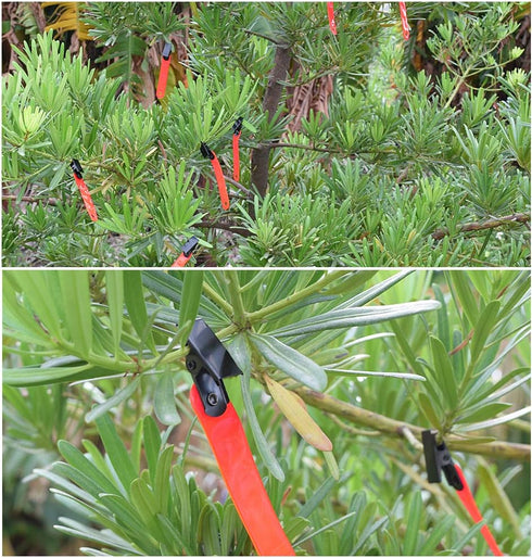 GPP Night-n-Day Trail Markers with Clips, Reflective Tree Tacks for Outdoor Hiking and Hunting