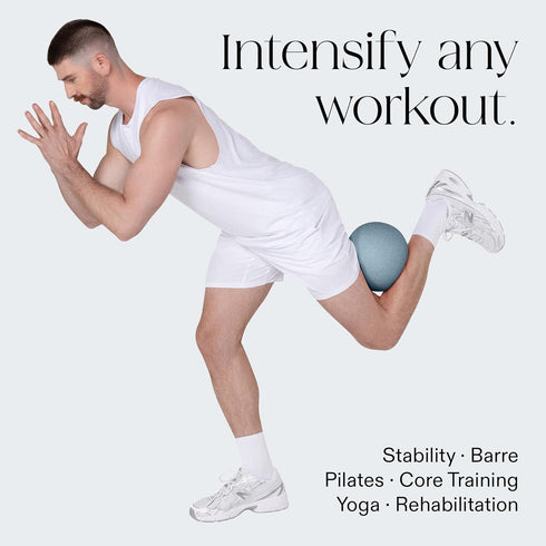 8" 100% Bala Pilates Ball, Non-Weighted Exercise Ball - Small Yoga Ball for Barre, Stretching, Strength & Core Training