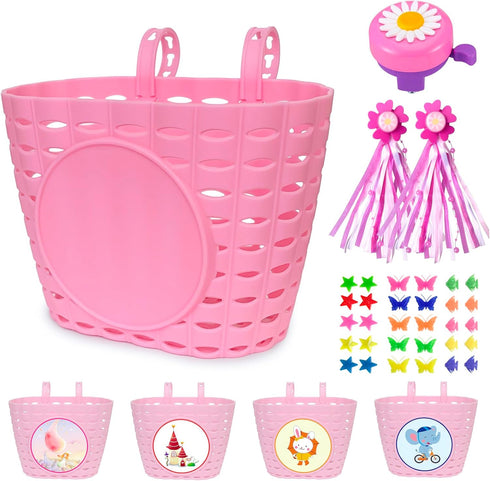 Girl Bike Basket, Kid Bicycle Basket, Bike Accessories for Girls
