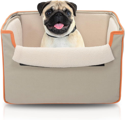 Co-Pilot Dog Car Seat, Foldable Dog Booster Seat for Small Dogs, Dog Car