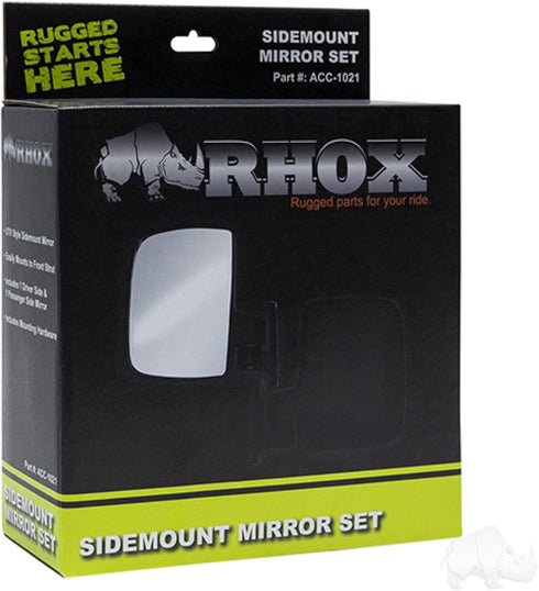 Red Hawk ACC-1021 Mirror Set for Golf Carts