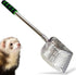 SunGrow Cat Litter Scoop, Stainless Steel Long Handle Poop Scooper for Chicken Coop, 9” Handle, 5” Wide Mouth