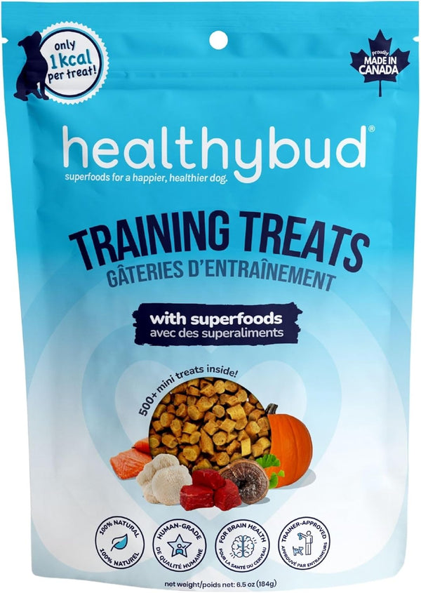 healthybud Mini Dog Training Treats - Beef Liver Soft Trainer Bites, 500+ Bits, 6.5oz, Puppy Chews