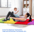 5-Panel 77''x30''x1.4'' ZENY Folding Gymnastics Mat, Gym Mat Tumbling Mat with Carry Handles for Home Workouts, Yoga