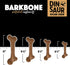 Pet Qwerks Dinosaur BarkBone, Nylon Dog Bone for Aggressive Chewers, Bacon Flavor, 6.5"