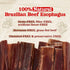 5-Inch (20-Pack), Natural Farm Beef Jerky Gullet Sticks Flat - Grass-fed Beef, Glucosamine & Chondroitin, Rich Flavor