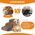 Dog Steps for Bed, 4-Step Dog Ramp for Small Dogs, Non-Slip Design, High Density Foam, Coffee