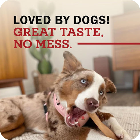 12" 3 Pack Redbarn Pet Products All-Natural Large Beef Collagen Sticks for Dogs - Long Lasting Low-Odor Alternative