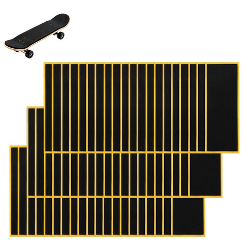 Sinbana 60pcs Fingerboard Grip Tapes, 11x3.8cm/4.33x1.5in Strong Adhesive Anti Slip Stickers PET Backing