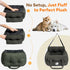 25lbs, Funny Fuzzy Dog Car Booster Seat for Small Medium Dogs Up to Waterproof Fabric with Non-Slip Base & Safety