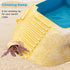 Hermit Crab Water Bowl with Climbing Ramp, Medium Reptile Water Bathing Pool Food Dish, Tortoise Habitat Aquarium Tank
