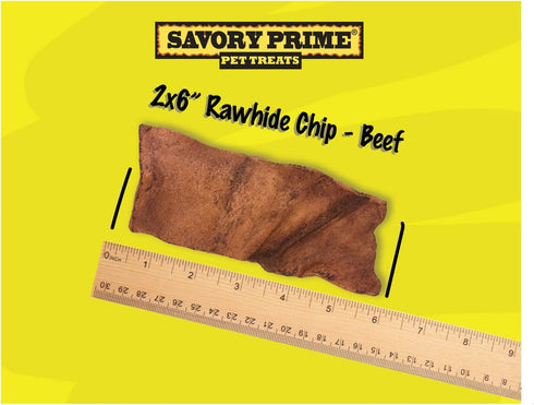 Savory Prime 1-Pound Rawhide Chips Beef
