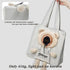 Bear-Shaped Pet Canvas Shoulder Bag, Khaki Bear-Large, Pet Out Bag for Dogs and Cats