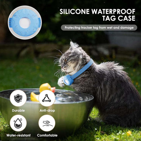 HONGTOP H Cat Tracker, GPS Tracker, Compatible with Apple Find My App(Only iOS), Real-Time Location, Pet Tracker No