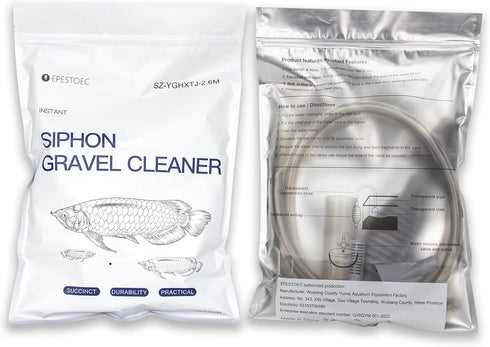Fish Tank Cleaning Essentials, 8.5ft Aquarium Vacuum, Gravel Vacuum, and Siphon Pump for Spotless Aquarium