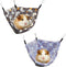 GOMICRAFT Pack of 2 Hanging Corner Hammock with Hooks for Rats, Squirrels, Sugar