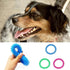 2Pcs Pet Chew Ring Toy Soft Dental Rubber Puppy Teeth Cleaning Healthy Gums Spike Ring Chew Toy for Cat and Dogs (9cm)