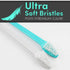 H&H Pets Dual Headed Dog Toothbrushes for Small & Large Dogs, Pack of 4 or 8 Counts