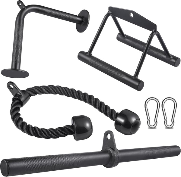 SERTT Workout Cable Machine Attachment for Home Gym, LAT Pulldown Attachments for Weight Training