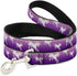 Buckle-Down Pet Leash - Unicorn Sparkles Purple/Pink - 4 Feet Long - 1" Wide