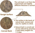 Tfwadmx 2Pcs Cork Terrarium Background, 11.8”x7.9” Natural Cork Bark Backdrop for Reptile Accessories
