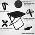 2 Pack 13 Inch Camping Stool Portable Folding Stool for Adults, Lightweight Small Foldable Stools for Fishing Hiking