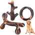 Dog Toys - 3 Pack Indestructible Chew Toys for Aggressive Chewers, Tough Nylon Bacon Flavor