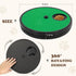 3 in 1 Rotatable Round Dog Nail Scratch Board with Treats Compartment, Stress-Free Scratch Pad for Dogs (Green)