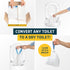 Pack 20 Lunderg Toilet Liners with Lemon Super Absorbent Pads - Value Disposable Toilet Bags - Universal Fit - Convert