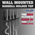 Yes4All Vertical Wall Mounted Olympic Barbell Holder, Barbell Storage Rack for Home Fitness Equipment